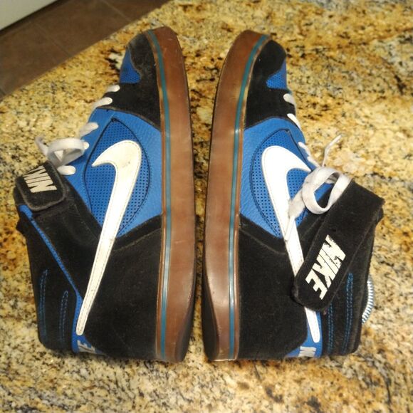 Rare Vintage 2012 NIKE Air Twilight Mid Men\'s Skater Blue Black US 12.5 main image 12